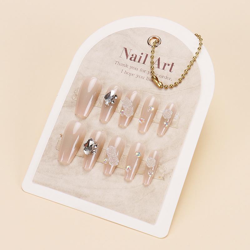 Verlaufende Bernstein-Goldfolie Abnehmbare Nagelsticker - Herbst/Winter-Kollektion