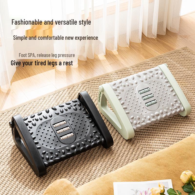 Office Footrest: Ergonomic Lumbar Support, Massage Footstool for Pregnant Women & Car Use