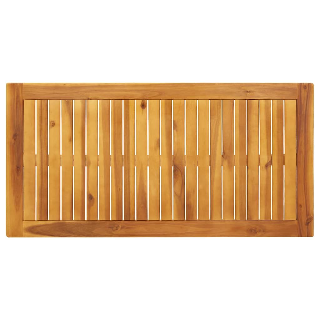 Garden Dining Table 110x55x75 Cm Solid Acacia Wood
