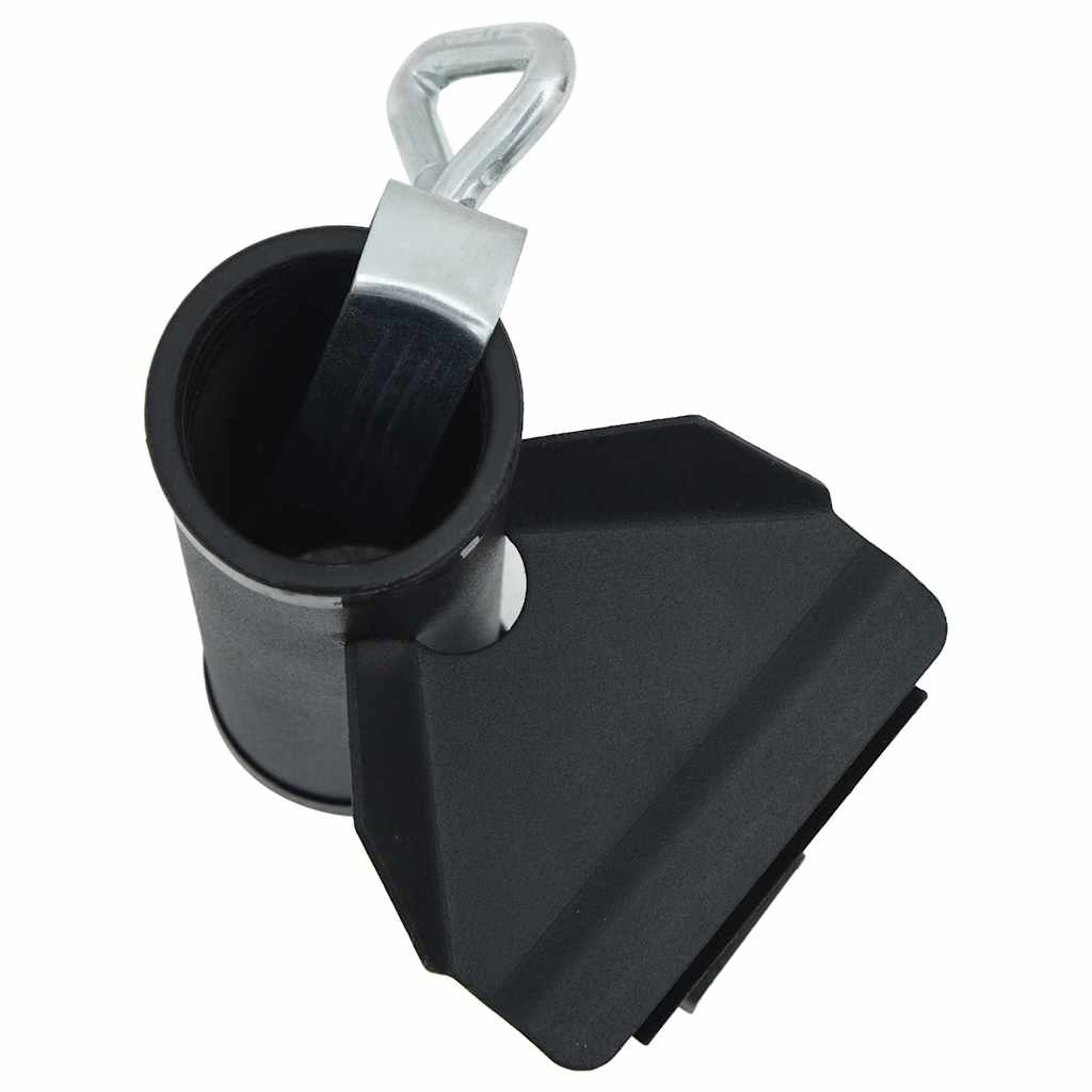 Vidaxl Balcony Umbrella Clamps, 2 Pcs, 25-38 Mm, Steel