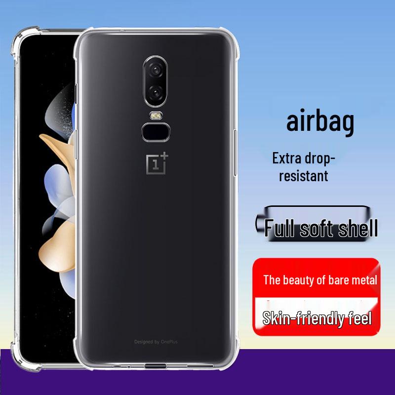 Airbag Anti-fall Transparent Soft Shell Case for OnePlus 12-7T Pro RT