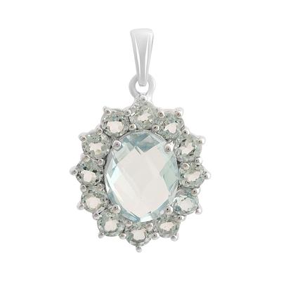 Silver Pendant with Topaz 4.447ct (2212348)