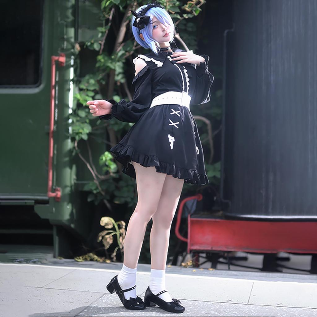 Starting Life in Another World Rem Cosplay Halloween Anime type of Japanese [milky time] ReZero - Jirai-kei (a fashion)
