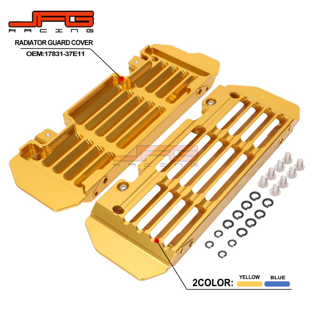 

RM250/125 DRZ400E/SM Off-Road Bike CNC Aluminum Radiator Guard синий