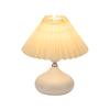 Bedroom Bedside Table Lamp High Sense Internet Celebrity Girl Warm Romantic Pleated Creative Decorative Table Lamp