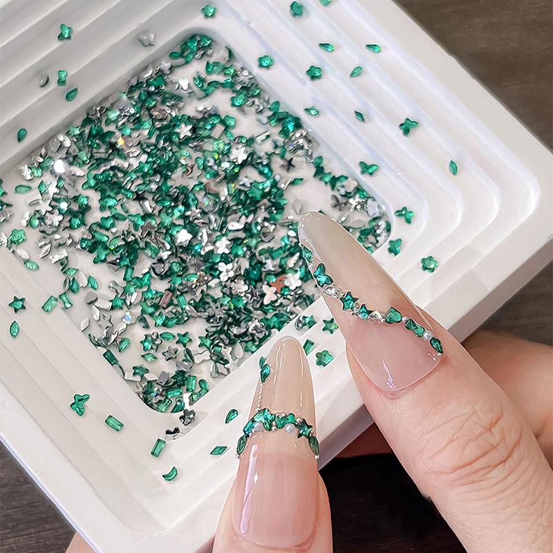 

1440 шт. Разноформенные смешанные стразы из смолы, шармы для ногтей, блестящие бриллианты с плоской задней стороной, драгоценные камни, украшения для нейл-арта своими руками A1