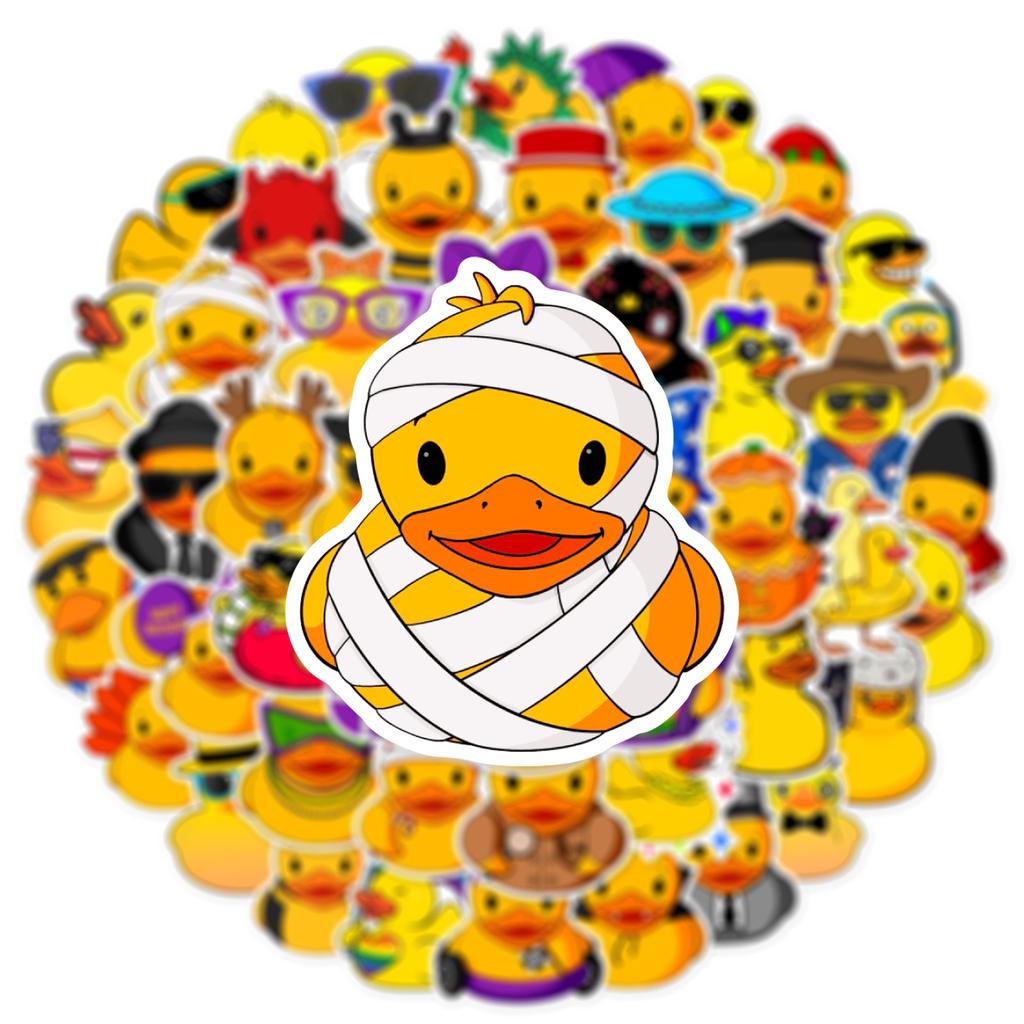 10/25/50pcs Lovely Duck Cartoon Graffiti Stickers for DIY Scrapbook Stationery Water Bottle Phone Laptop Guitar Decal
