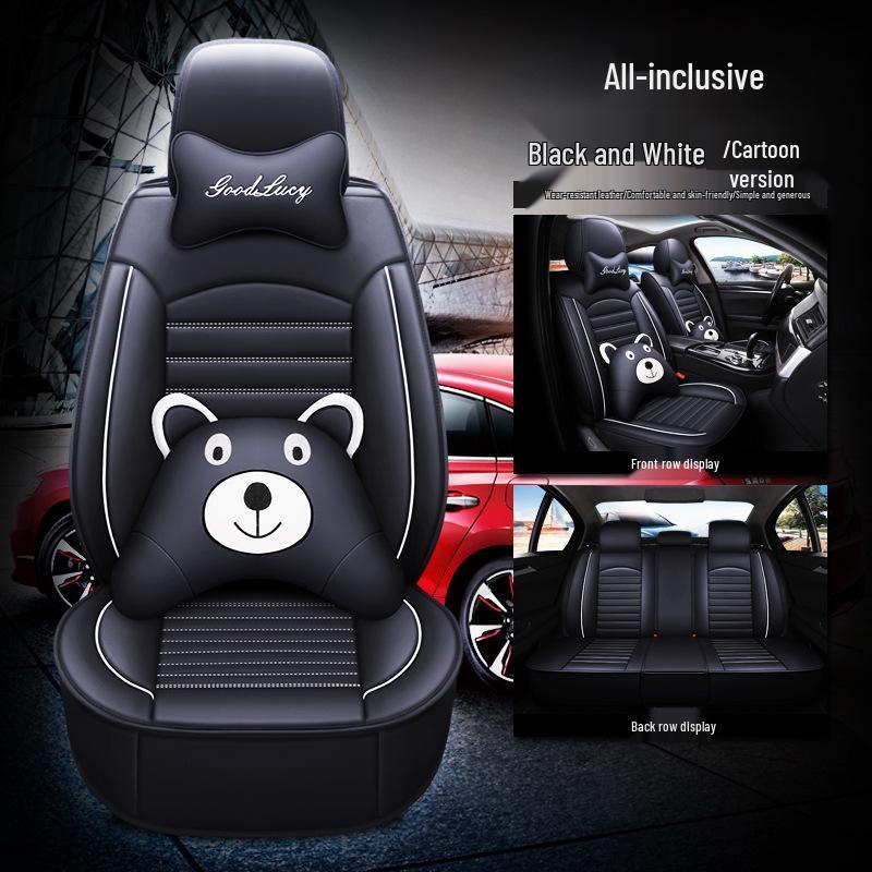 Full Leather Car Seat Cover, Universal Fit for Bin Yue, Emgrand GS, Vision, Boyue