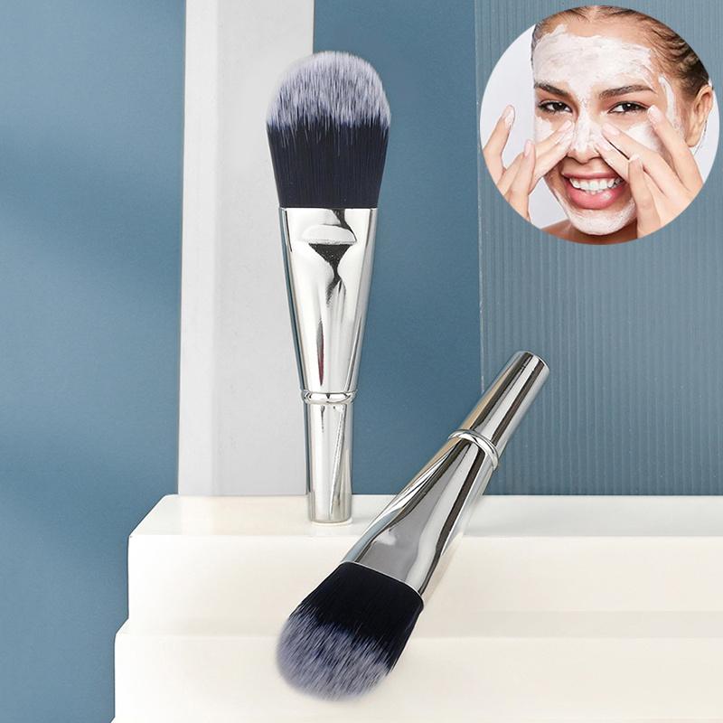 

Плоская головка Тонкая и легкая Кисть для тона с мягкой щетиной Мини-кисть для макияжа с короткой ручкой Кисть для контура лица Плоская кисть для контура