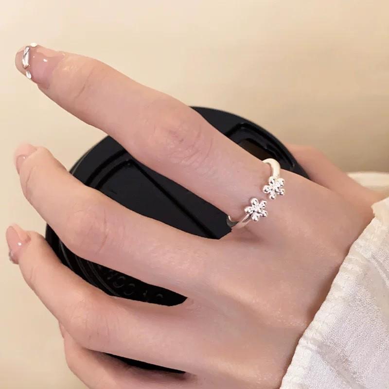 Korean Style Irregular 925 Sterling Silver Women's Versatile Ring, Non-Fading Niche Ins Design