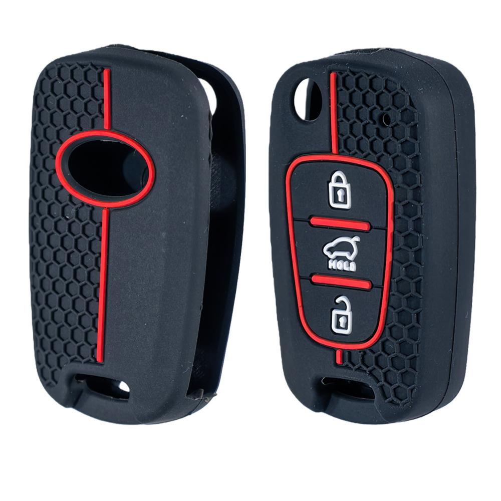 3 Buttons Silicone Smart Key Fob Case Flip Cover Fit For Kia Rio K2 K5 Sportage Sorento Fit For Hyundai I20 I30 I35 Ix20 Ix35 Solaris Verna