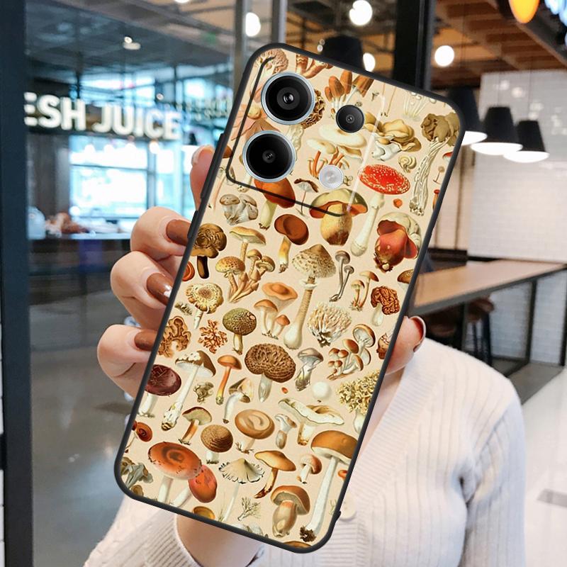 Wild Forest Mushroom Case For Xiaomi Redmi Note 11 9 10 12 13 14 15 Pro Plus Redmi 15 15C 10C 12C 13C 14C Cover