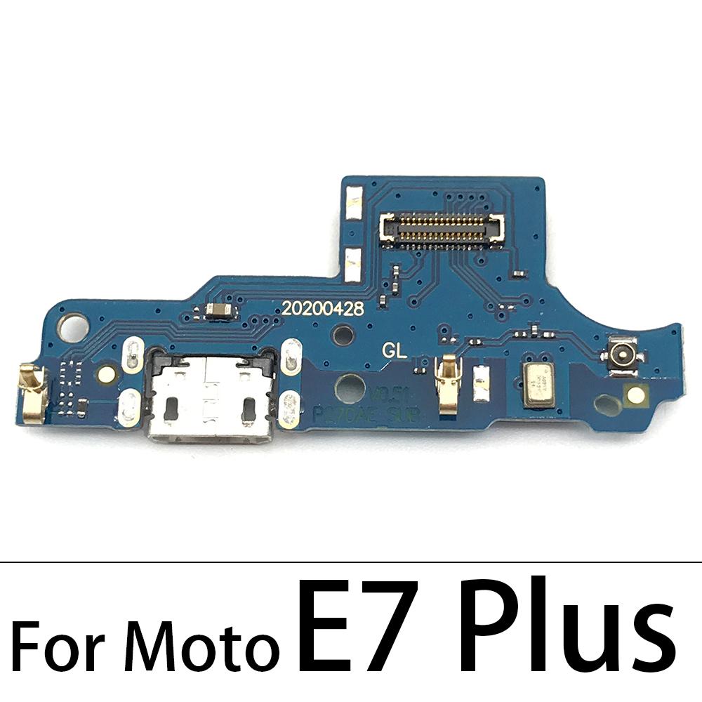 For Motorola Moto E4 E4T G3 G4 G5 G6 G7 Power E7 G8 Plus X4 One USB Charging Port Micro Dock Connector Board With Microphone