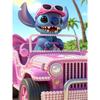 Disney Pearl Painting Stitch Pink ATV Vacation Creative Art 5D Exquisite Landscape Sparkling Craft Home Wall Decoration DIY Handmade Gift