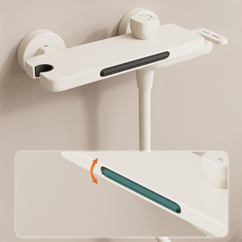 Heiß Kalt Modern Wasserfall Duscharmatur Wandmontiert Handbrause Mischbatterie Wasserfallauslauf Badewannenmischer Armatur