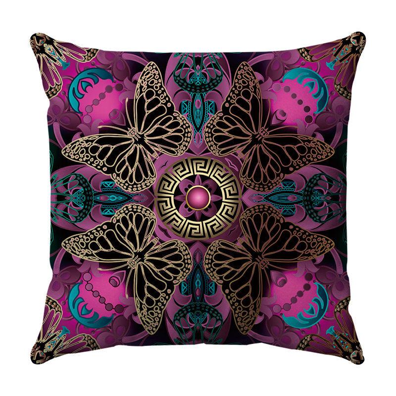 Divination and butterflies Digital printing short plush pillow covers for car sofa office cushion cover home goods 60x60cm