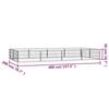 Vidaxl Kojec Dla Psa, 12 Panele, Czarny, 100X50 Cm, Stal