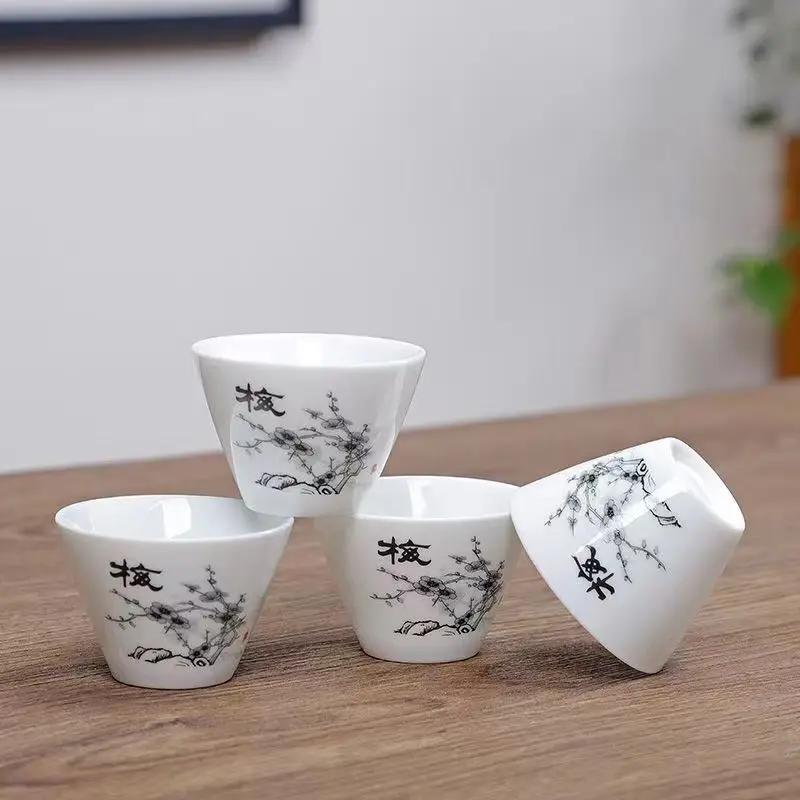 Service à thé Kung Fu en céramique, 4 pièces, accessoires, tasses et mugs, théière Yixing, service à thé, bouilloire Samovar, Gaiwan, Shu, Puer, infuseur