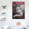 Sakura Fuchs Pinguin Eule Adler Waschbär Flamingo Poster Druck Tier Leinwand Malerei für Wohnzimmer Heimdekor