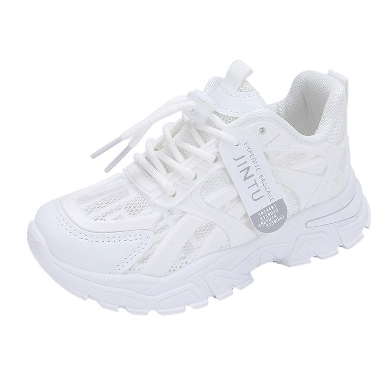 Girls' Lightweight Dad Shoes Spring and Autumn New Fashion Soft Sole White Shoes Boys' Casual Sports Shoes Summer