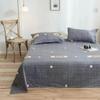 Bed Sheets Printing Twin Queen Full Size Nordic Style Plain Mattress Cover Breathable Durable Flat Sheet Bedspread Adults Simple