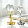 Electroplating Crystal Ball Holder Zinc Zinc Zinc Alloy Crystal Ball Display Stand  Living Room