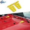 Yellow Engine Hood Hinge Cover Trim Decoration for Jeep Wrangler JK 2007-17 ABS