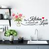 Simple English Love Words Kitchen Sticker Can Be Removed As A Removable Decoration for The Bedroom and Kitchen Walls.