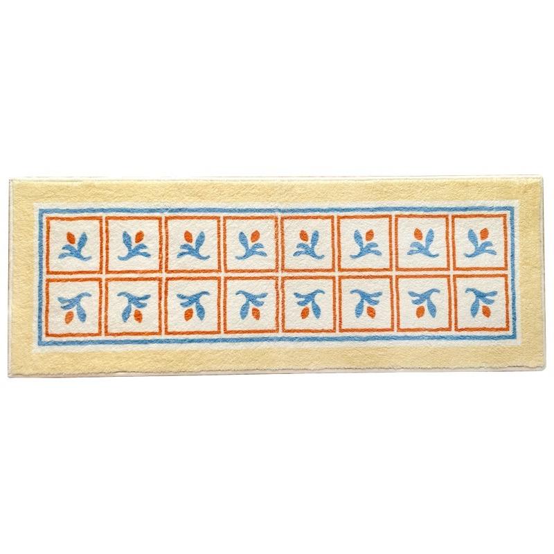 

Кремовый ковер VIKAMA для украшения спальни, мягкий нескользящий коврик, простой ковер для гостиной, гардеробной, у кровати, украшение для дома 40x120cm 16x47inch