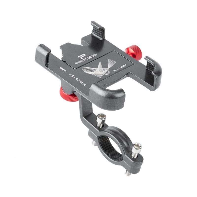 

Bicycle Mobile Phone Holder Aluminum Alloy Rotating Front And Rear Adjustment Electric Bicycle Mobile Phone Holder Bicycle Accessories 13.5*8.5*7.5CM серебряный