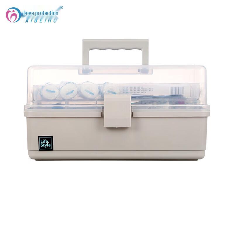AIBEHU Portable Multi-Layer First Aid & Medicine Storage Box Standard