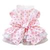 Breathable Puppy Dress Adjustable Dog Outfit Girl Puppy Clothes Pet Clothing For Spring Summer Birthday Holiday Everyday Party
