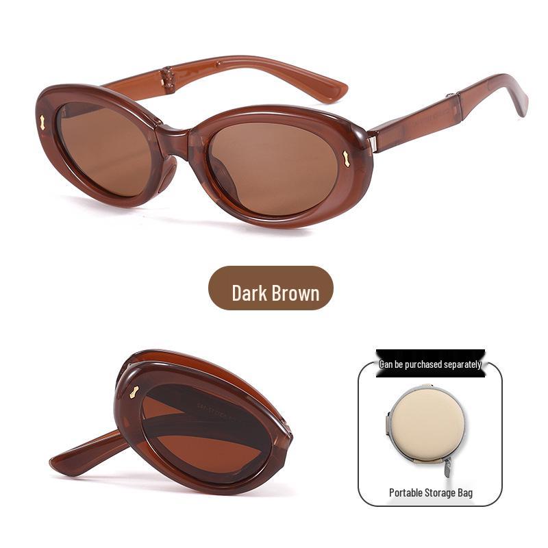 UV Protection Foldable Women's Sunglasses - Lightweight, Fashionable & Compact for Summer