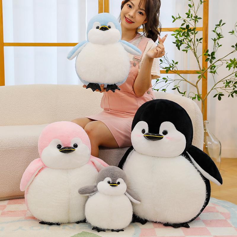 Aquarium Black & White Penguin Plush Toy - Customizable Children's Doll