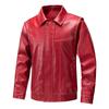 Retro PU Leather Jacket, Motorcycle Short Jacket, Leather Jacket, Men's Style