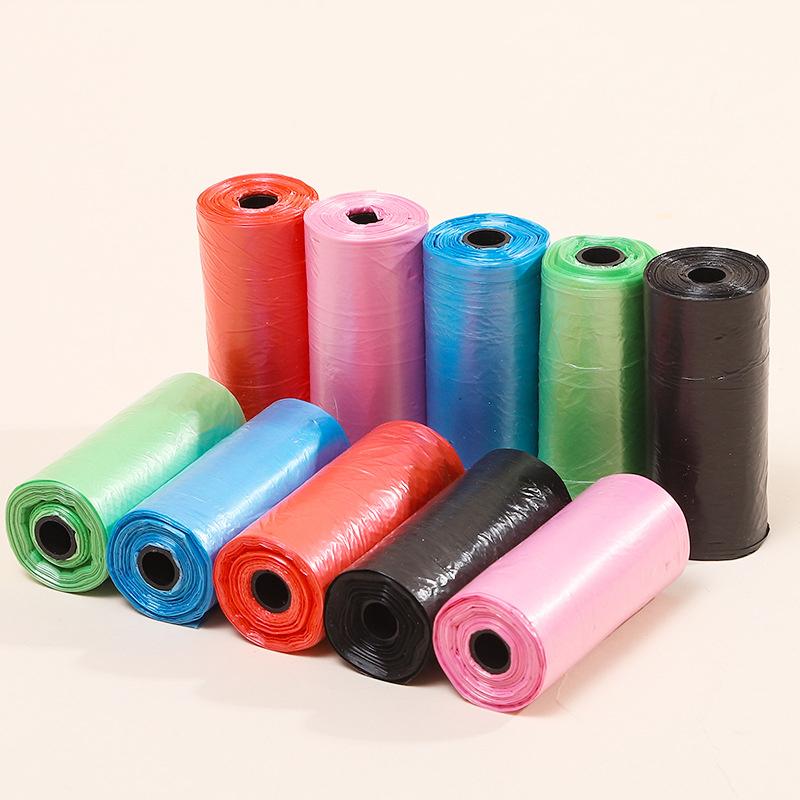 Pe 10pcs Durable Material Pet Waste Bags Per Roll Ideal For Pet Bags Owners
