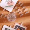 20Pcs/Box Mini Transparent Clip Push Pins Creative Pushpins with Clips  Wall Markers