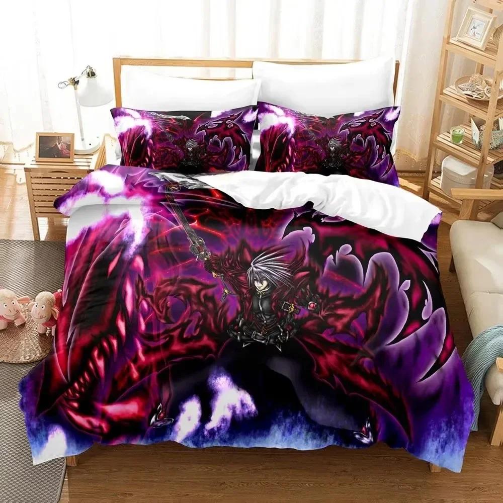 New Personality Anime Blazblue Bedding Set Printed Bed Set With Pillowcase Duvet Cover Soft Single Double Queen Super King Size