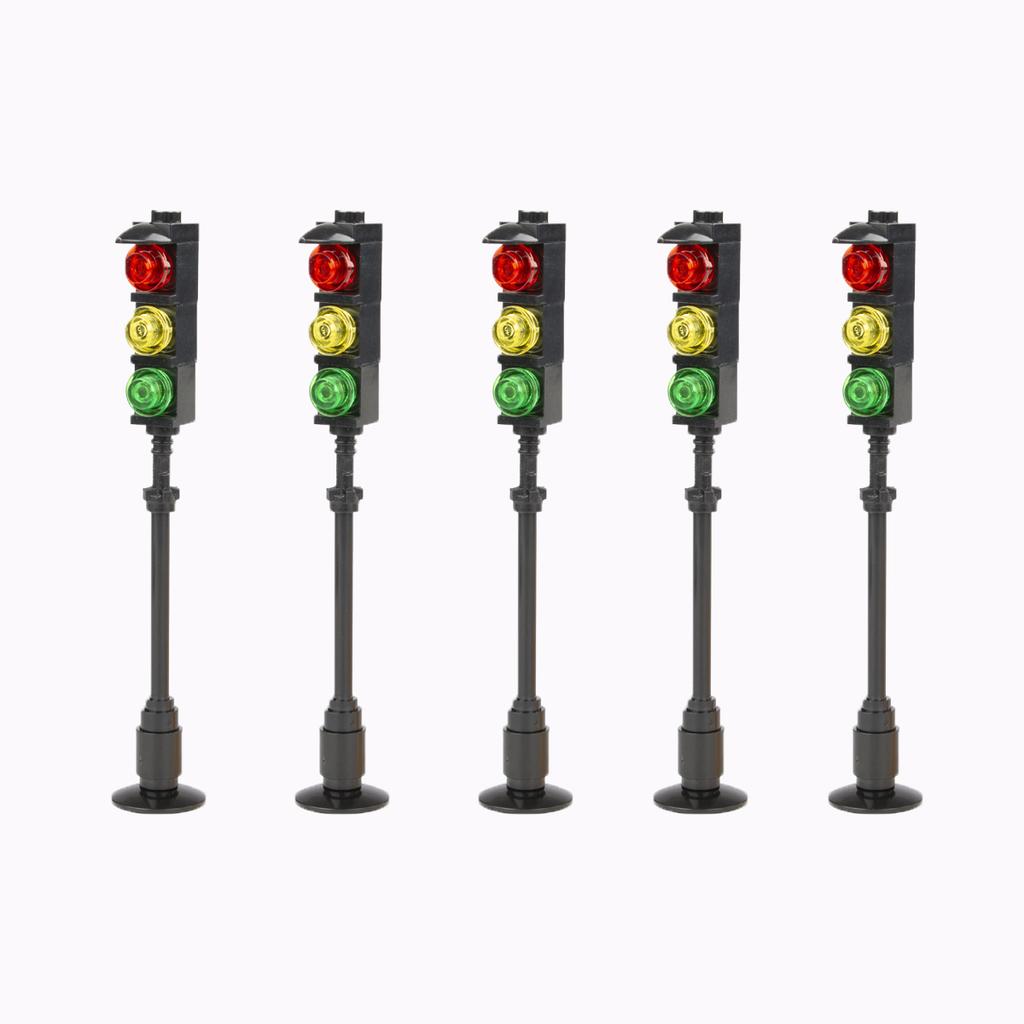 MOC Bricks Toys Model Compatible MOC Parts Bricks City Street Lamp Building Block Lamp with Halloween Bat Lamp