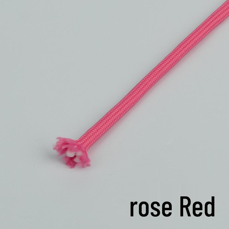 5mm Thick Colored Round Polyester Core Rope - Wear-Resistant for Binding, DIY Weaving, Clothing Waistbands, Hats, or Pants.