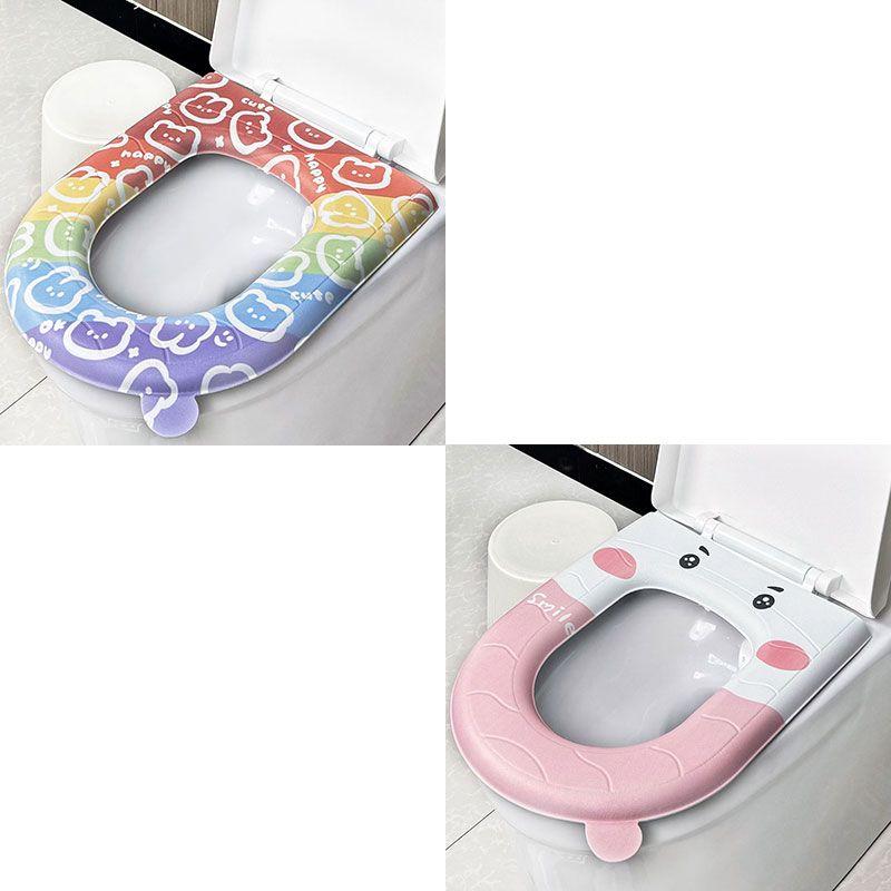 Eva Toilet Seat Waterproof All-weather Universal Silicone Foam Toilet Seat Printed Toilet Seat Bacteria Isolation Free