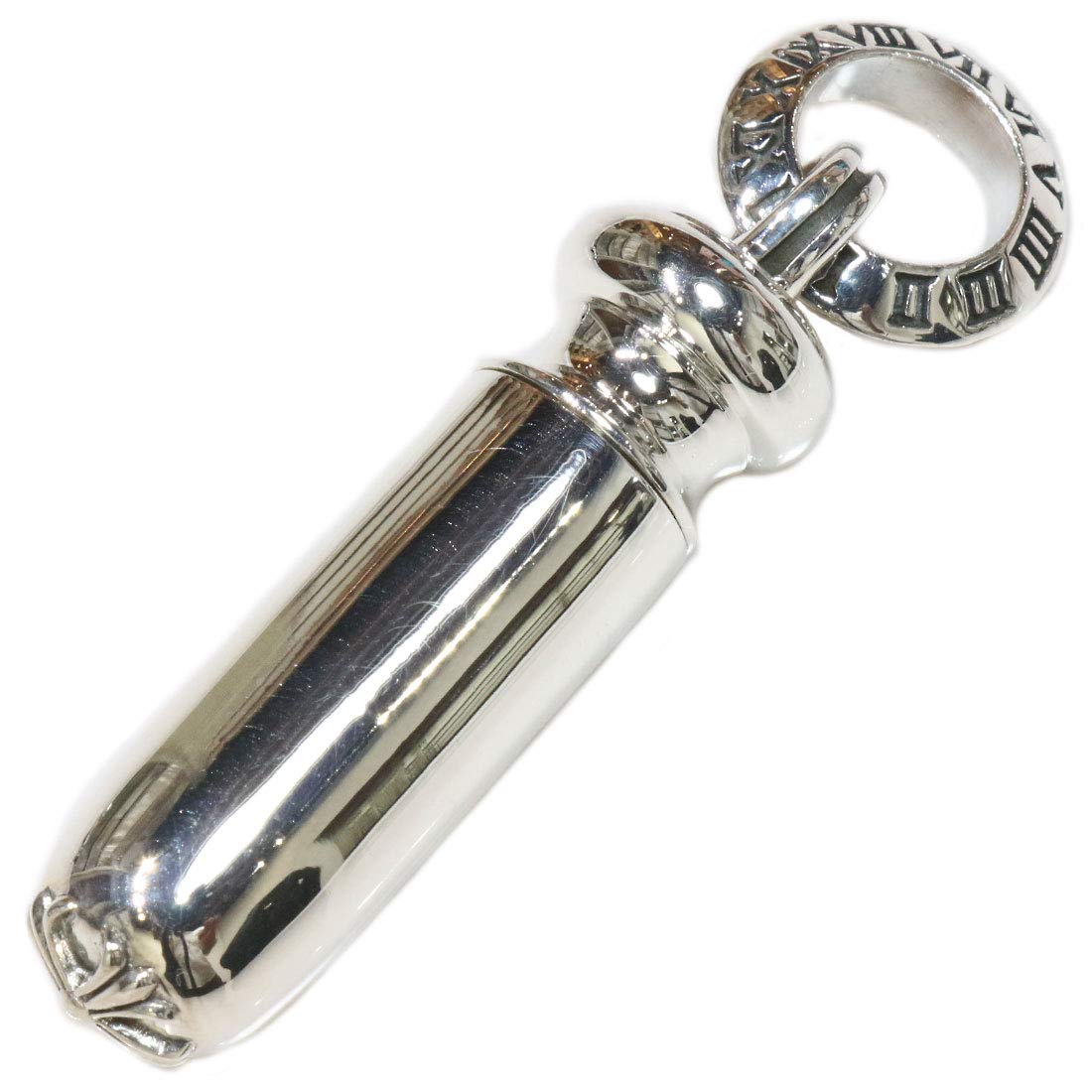 

Pill Case Locket Pill Case Silver 925 Brass Pendant Necklace Roman Numerals Atlas Silver Silver 925 SILVER925 maria Maria Medal 220 &