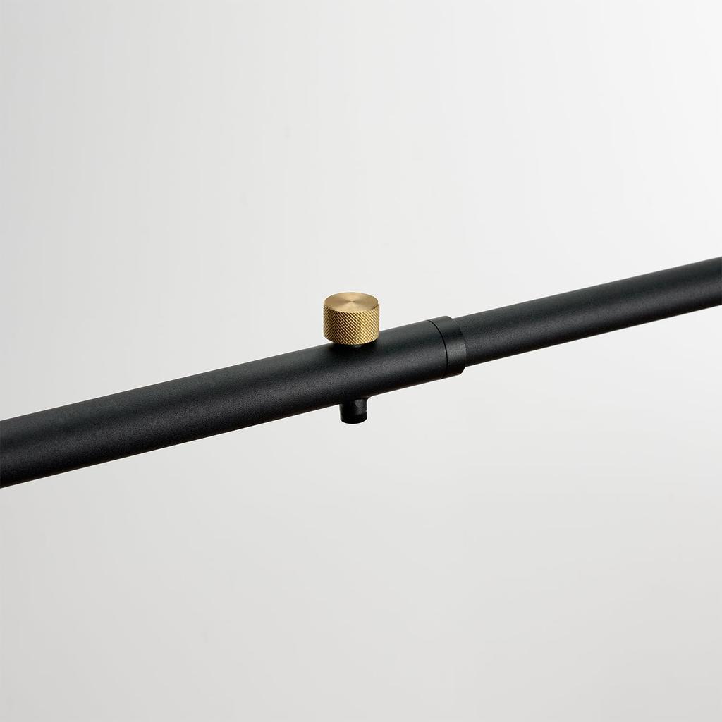 DRAW A LINE 027 Tension Rod Pro Black Draw Align Tension Rod Pro Black For Both Vertical and Horizontal Use Installation Width Load Capacity Length