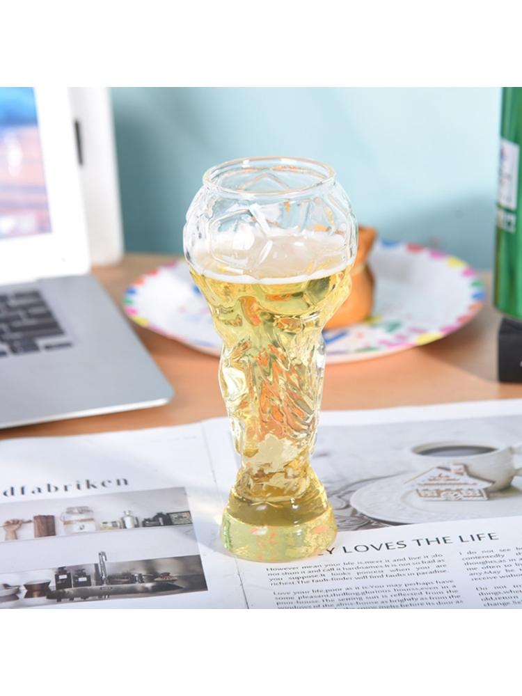 Sklenice na pivo ve tvaru trofeje Velkokapacitní skleněné poháry Letní džbánek na pivo Fotbalový zápas Sklenice na víno Sklenice na pití Odolné