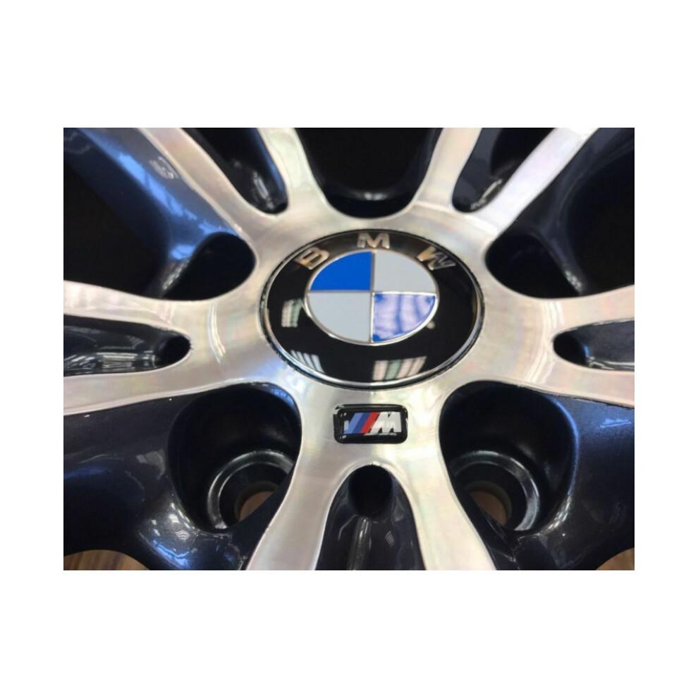 4 x BMW WHEEL CENTRE CAPS 68MM 10 PIN CLIP FITS 1,3,5,7 Series E90 E34