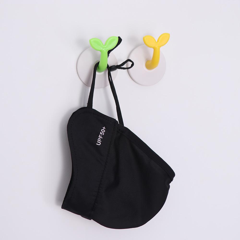 

3 pcs Punch Free Self Adhesive Hook Leaf Shape Towel Hanger Coat Cute Wall Hook Towel красный