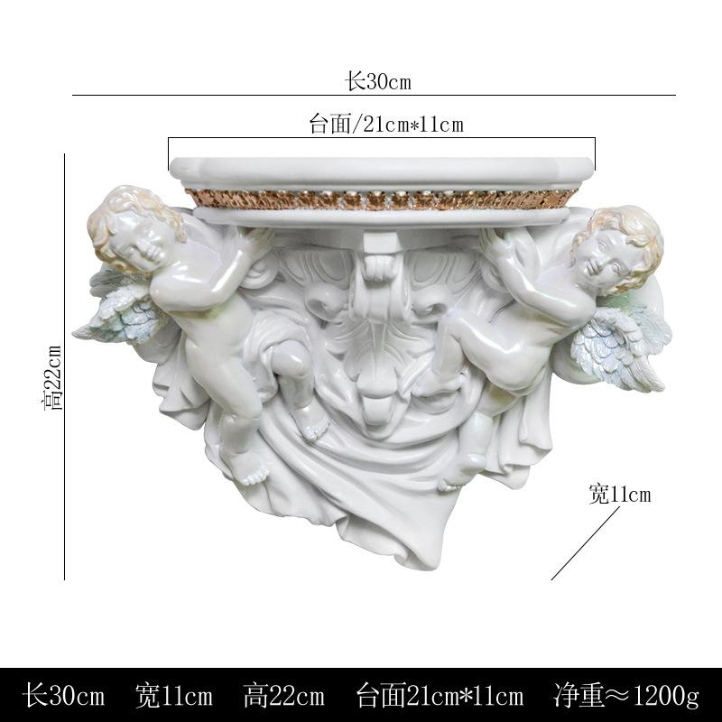 European Creative Resin Wall Hanging Angel Modeling Living Room TV Wall Decoration Arts and Crafts Shelf Partition
