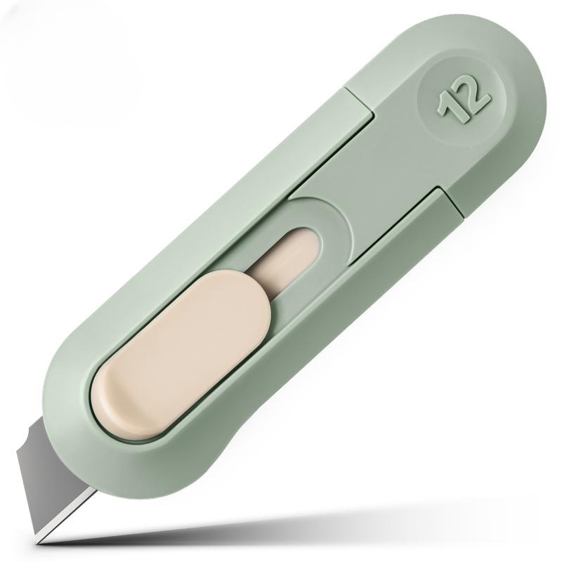 

Deli 1 шт. Портативный мини-резак для бумаги, качественный художественный нож, автоматический открывалка для коробок, карманный резак для офиса, школьных принадлежностей