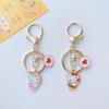 Japanese Cute Kitty Cat Cartoon Keychain Pendant – Creative Gift & Backpack Ornament