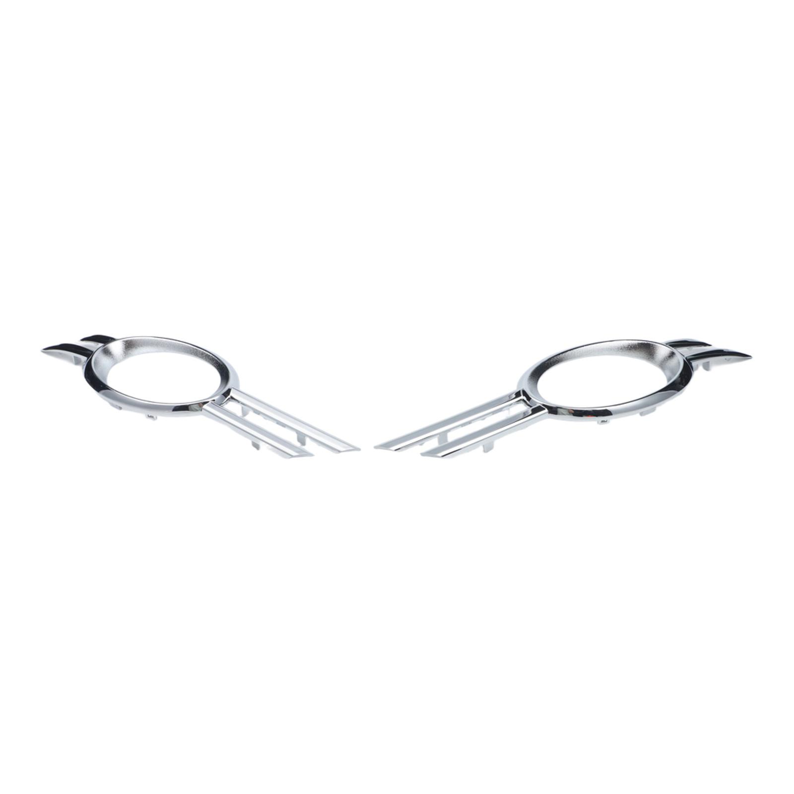 

For Mercedes W211 Car Exterior Part Fog Light Grille Silver Front Bumper Fog Light Cover Bumper Easy Installation China Mainland